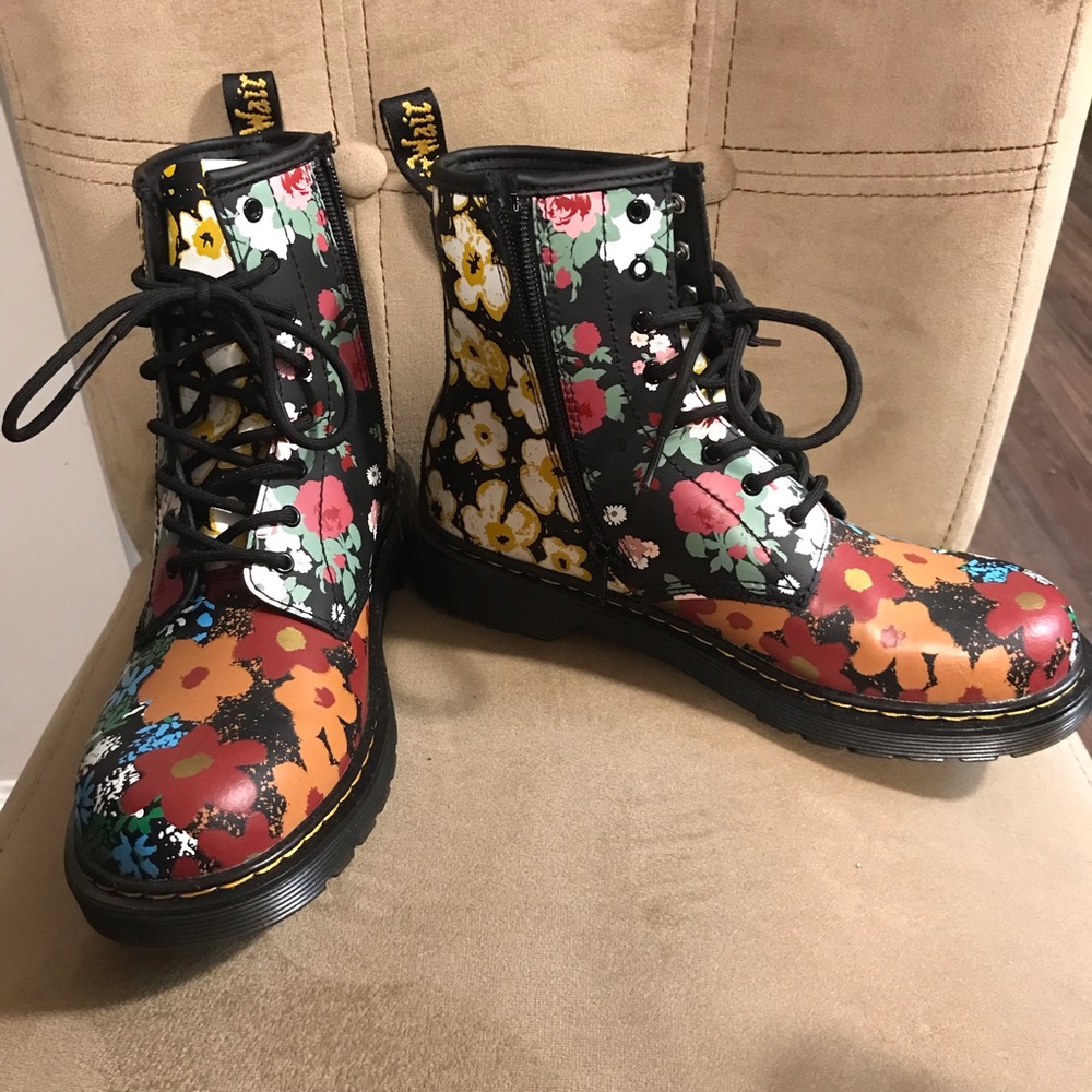 Doc Martens special edition flower boots